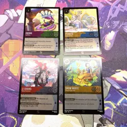 Lorcana Archazia’s Island Foil Promo Cards Snow White, Li Shang, Perdita, Kronk - Image 1