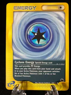 Cyclone Energy 143/144 Skyridge Common Pokemon TCG Card NM Never Played - Image 1