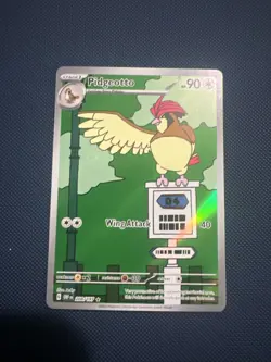 Pokemon Pidgeotto TCG Holo Illustration Rare Card 208/197SV03: Obsidian Flames - Image 1