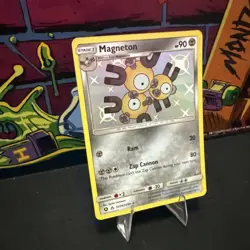 Magneton - SV28/SV94 - Pokemon Hidden Fates Sun & Moon Shiny Rare Card NM - Image 2