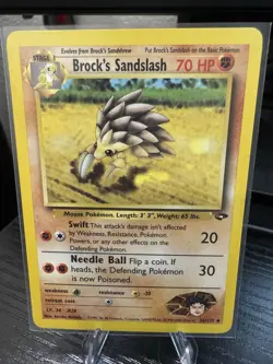 Brock's Sandslash Gym Challenge 036/132 Pokemon Card LP - Image 1