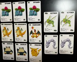 Pokemon | 1998 KFC Mini Cards Set Lot of 13 | Complete Collection + More - Image 3