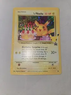 Pokemon Pikachu TCG Celebrations Birthday Promo Holo Card #24 Pack Fresh - Image 1