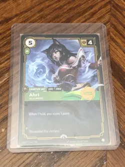 Ahri Alluring Launch Exclusive Riftbound Promo Card Foil Holographic NM+ - Image 1