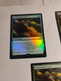 3 X Evolutionary Leap*1 X Prerelease Foil*2 X Regular Magic Origins 176 LP - Image 2