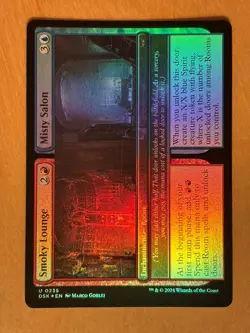 MTG Magic Gathering Smoky Lounge / Misty Salon Foil Duskmourn House of Horror NM - Image 1