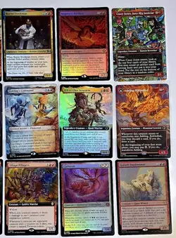 MTG Blue Commanders Lot 24 M/R Glen Elendra Guardian Foil & Showcase Foil + More - Image 3