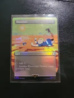 Wasteland Borderless Foil - Universes Beyond: Fallout PIP MTG - Image 1