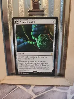 MTG 1x Primal Amulet Primal Wellspring Ixalan Magic the Gathering Card x1 NM - Image 1