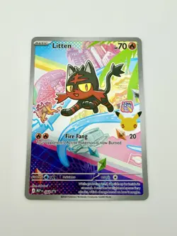 Pokemon 30th Anniversary First Partner Set Rowlet Litten Popplio MEP 043 044 045 - Image 4