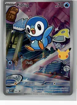 PIPLUP - 042 042 HOLO P ME: MEGA EVOLUTION PROMO POKEMON NM - Image 1