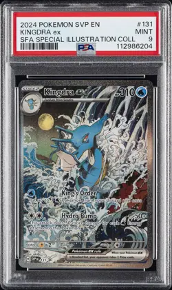 2024 POKEMON SVP EN-SV BLACK STAR PROMO #131 KINGDRA EX PSA 9 - Image 1