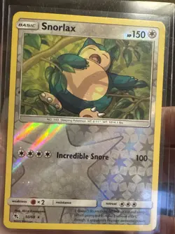 Snorlax Reverse Holo Foil - Hidden Fates 2019 50/68 - Near Mint Pokemon TCG - Image 2