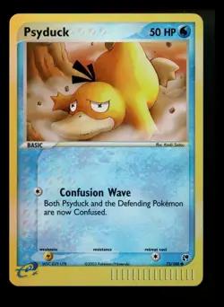 Psyduck 73/100 EX Sandstorm 2003 Reverse Holo e-Series Pokemon Card TCG - Image 1