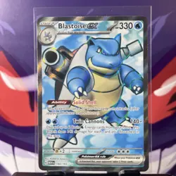 Blastoise ex 184/165 Pokemon Scarlet & Violet 151 Full Art/Ultra Rare Near Mint - Image 1