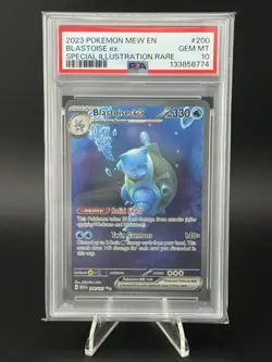 Pokemon 2023 Blastoise ex 200/165 Full Art SIR 151 GEM MINT PSA 10 - Image 1