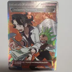Pokemon Professor Sycamore 114/114 XY Steam Siege Ultra Rare Full Art Holo - Image 1