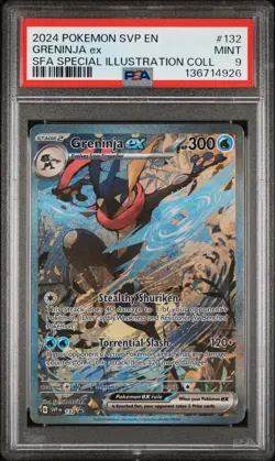 2024 POKEMON SVP EN-SV BLACK STAR PROMO #132 GRENINJA EX PSA 9 - Image 1