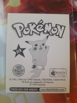 1999 Pokemon Scyther Holo Prism #S19 Merlin Sticker LP-NM - Image 2