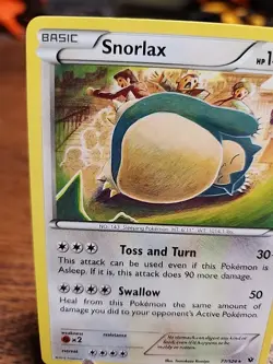 Snorlax 77/124 Fates Collide Regular Rare 2016 Pokemon TCG NM - Image 2