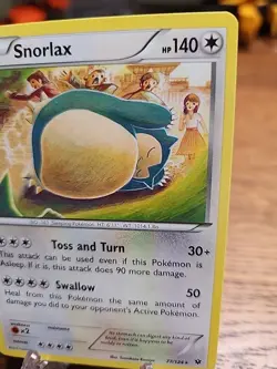 Snorlax 77/124 Fates Collide Regular Rare 2016 Pokemon TCG NM - Image 3