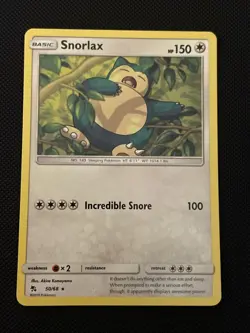 Snorlax 50/68 Hidden Fates Rare Normal Pokemon TCG NM - Image 1