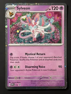 Pokemon TCG: Sylveon Cosmos Holo Promo 172 With 🌀SWIRL🌀 2025 - Image 4