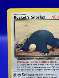 Pokemon Rocket's Snorlax 33/132 Team Rocket Rare Regular 90 HP English 2000 WOTC - Image 2