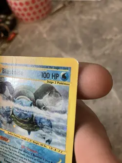 Blastoise 4/165 Expedition 2002 Holo e-Series Pokemon TCG HAND SWIRL 🌀 - Image 3