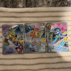 Pokemon 2026 First Partner Illustration Collection Series 1 Promos Set 40-42 - Image 1