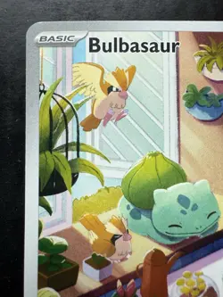 Pokemon Stellar Crown Bulbasaur 143/142 Illustration Rare IR (NM) - Image 2