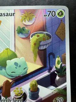 Pokemon Stellar Crown Bulbasaur 143/142 Illustration Rare IR (NM) - Image 3