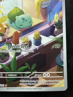Pokemon Stellar Crown Bulbasaur 143/142 Illustration Rare IR (NM) - Image 5