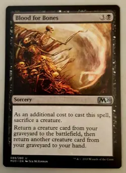1x Blood for Bones Core Set 2020 M20 MTG Magic The Gathering NM - Image 1