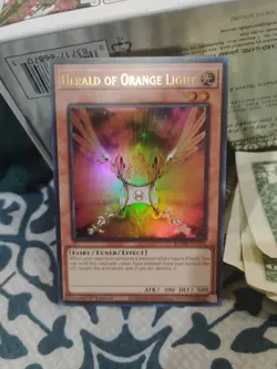 Yugioh - Herald Of Orange Light BLMM-EN103 Ultra Rare Foil 1st Edition - NM/M - Image 1