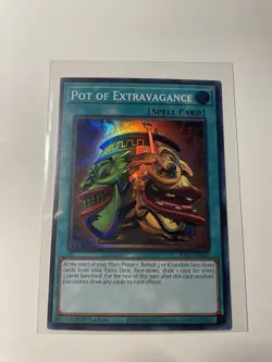 Yugioh! Pot of Desires - RA01-EN056 - Super Rare - 1st Edition Near Mint English - Image 1