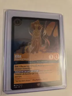 Disney's Lorcana TCG Kida Protector of Atlantis 7/204 Cold Foil NM - Image 1