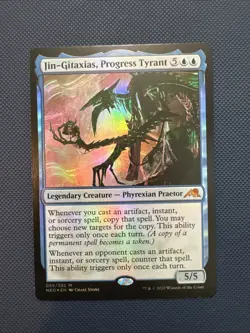 MTG Jin-Gitaxias, Progress Tyrant - Kamigawa: Neon Dynasty (NEO) NM Foil - Image 1