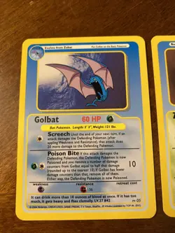2004 Funskool Pokemon Zubat & Golbat Nintendo Game Freak India Cards NM LOT - Image 2