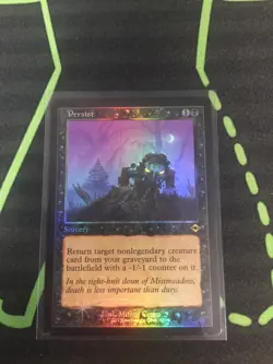 MTG Magic The Gathering Persist Foil Retro Frame Black Sorcery Commander - Image 1