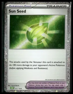 Sun Seed #027/034 Trading Card Game Classic Pokemon - Image 1