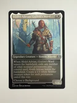 Abdel Adrian Gorion’s Ward Etched Foil MTG Magic the Gathering Card NM Mint CLB - Image 1