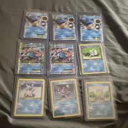 Pokemon TCG 9 Holo & Regular Card Lot - Blastoise, Wartortle, Squirtle English - Image 1