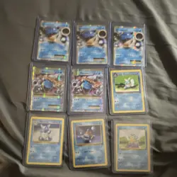 Pokemon TCG 9 Holo & Regular Card Lot - Blastoise, Wartortle, Squirtle English - Image 2
