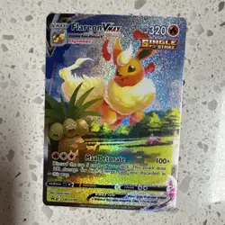 Pokemon TCG Flareon VMAX SWSH180 Promo Holo Card - Image 1