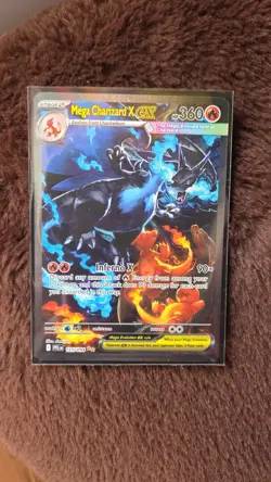 Mega Charizard X EX Pokemon TCG Holo Stage 2 360 HP Card 125/094 PFL - Image 1