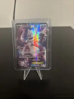 Pokemon Mewtwo EX TCG Full Art Ultra Rare Holo Card Next Destinities 98/99 - Image 1