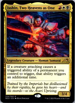 Isshin, Two Heavens as One - Kamigawa: Neon Dynasty #224 - LP - Magic Card - Image 1