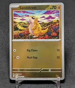 Sandshrew Common Reverse Holo Fighting Mega Evolution Pokemon TCG Card 068/132 - Image 1
