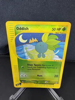 Oddish 97/147 Aquapolis 2002 Reverse Holo e-Series Pokemon Card TCG - Image 1